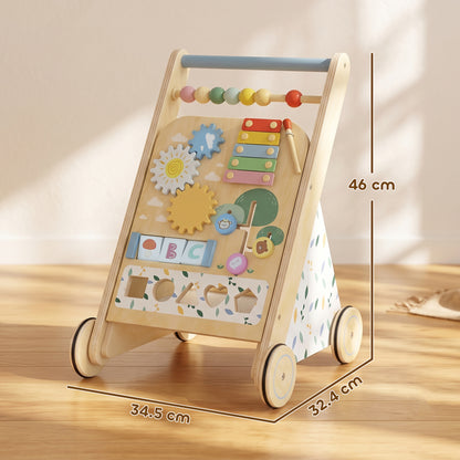 Wooden Baby Walker with Speed Control, Activity Centre for 18 M+