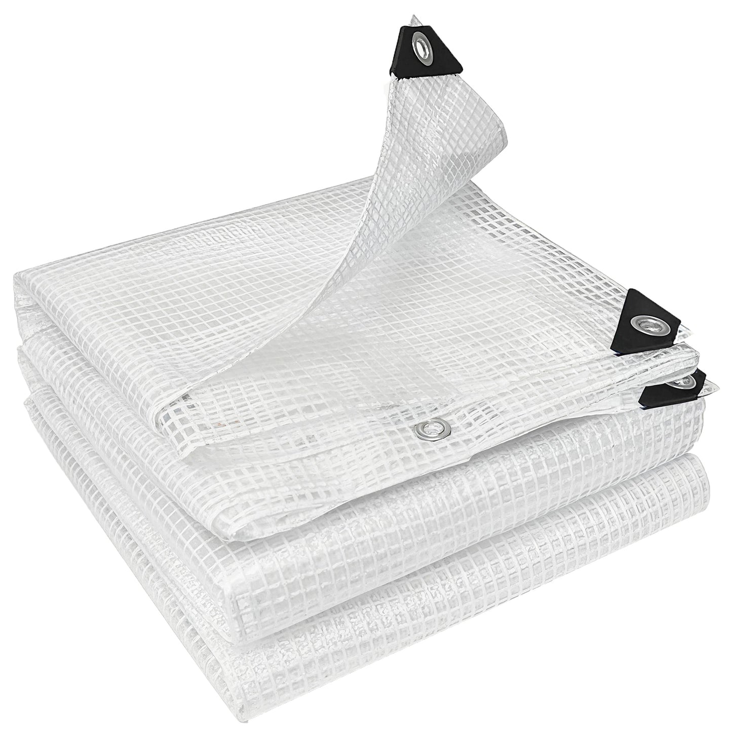 4 x 6m Waterproof Tarpaulin, 140GSM Tear-Resistant PE Tarp