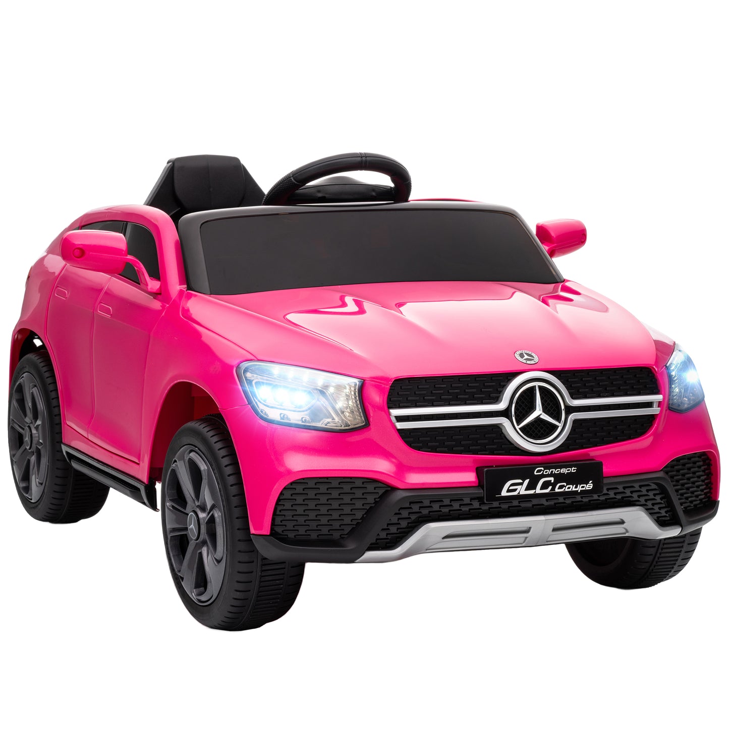 Mercedes-Benz GLC Licensed Kids Ride on Car with Remote, Pink