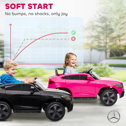 Mercedes-Benz GLC Licensed Kids Ride on Car with Remote, Pink