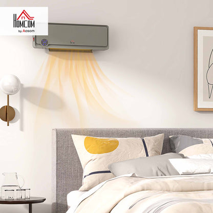 1000W/2000W Wall Downflow Heater Adjustable Temperature w/ Timer