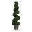 Set of 2 Artificial Boxwood Spiral Topiary Trees (120cm high)