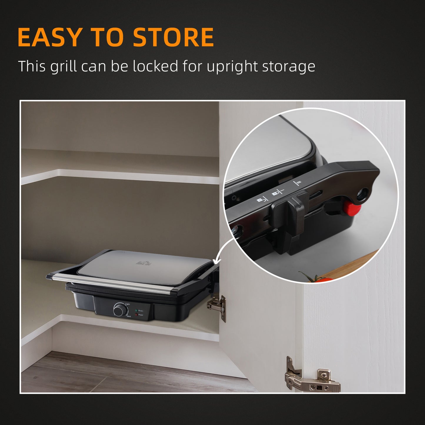 Health Grill & Panini Press, 4 Slice Toastie Machine, 2000W Electric Non-stick Grill with 180√Ç¬∞ Flat Open, Drip Tray and Adjustable Temperature