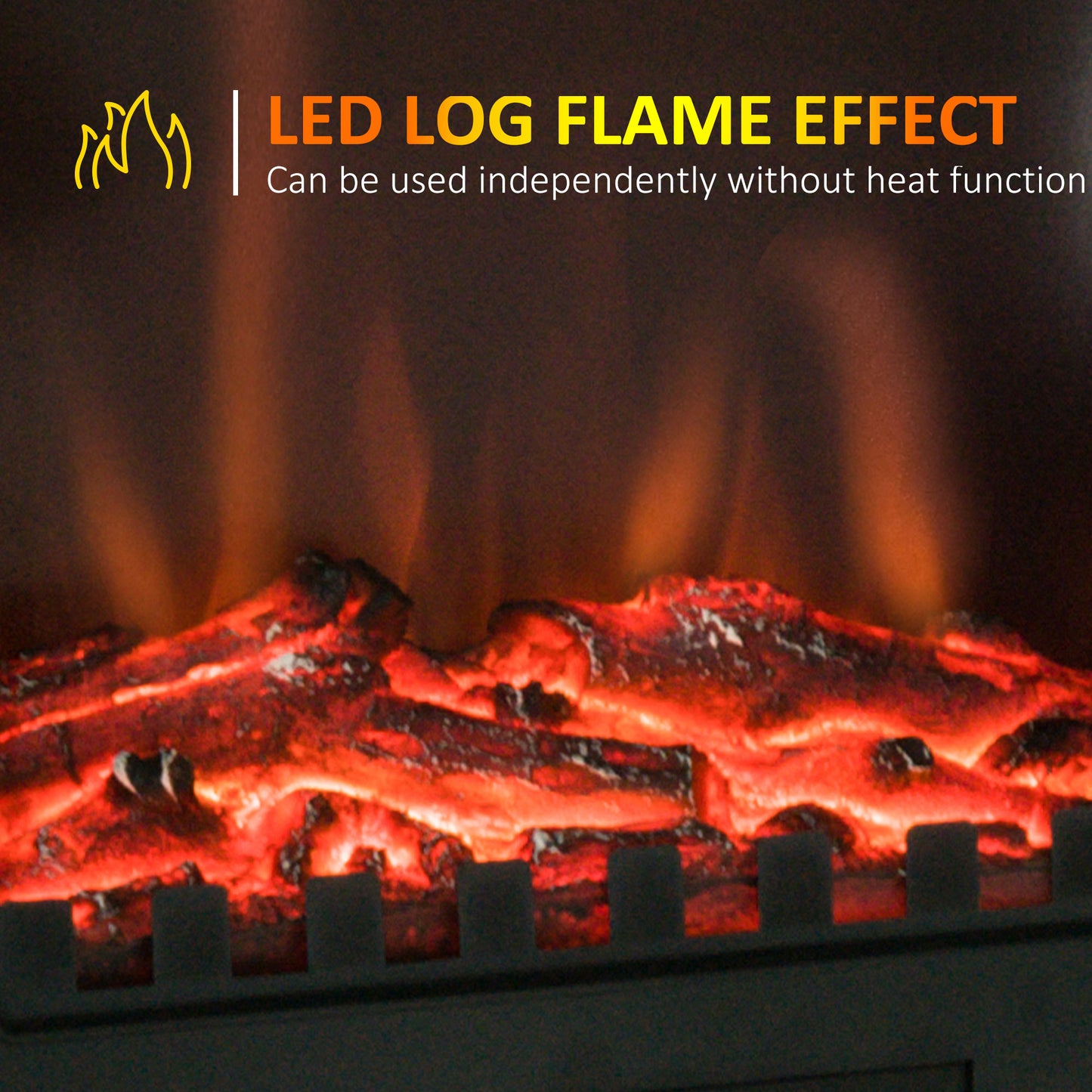 Electric Stove Heater LED Flame Effect 1000W/2000W