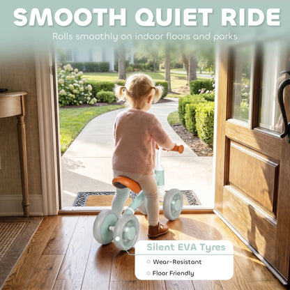 Baby Balance Bike for 1-2 Years Old, Light-up Toddler Balance Bike