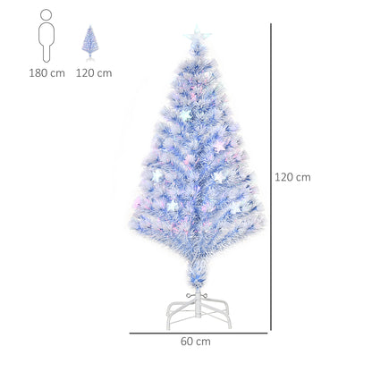Artificial Fibre Optic Christmas Tree Seasonal Decoration w/ 16 LED