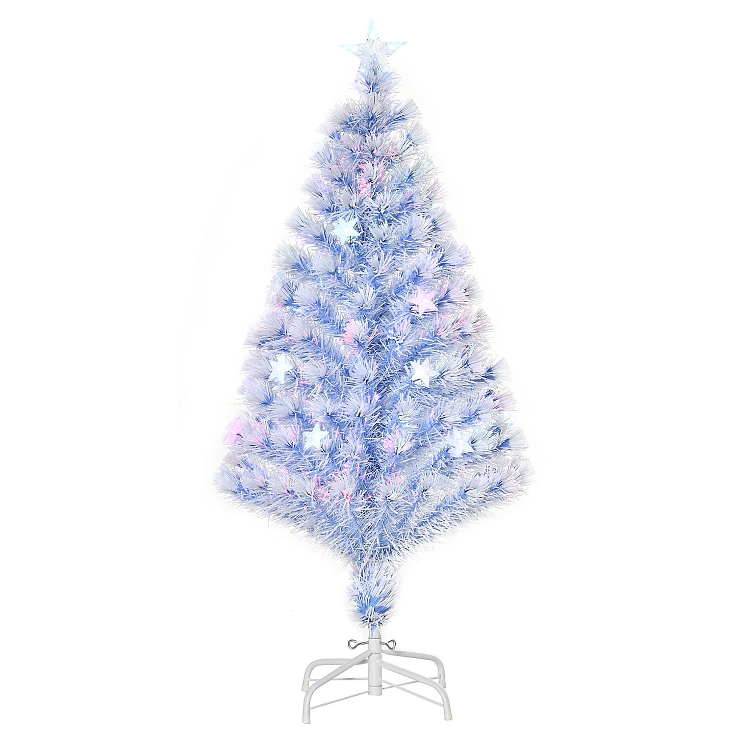 Artificial Fibre Optic Christmas Tree Seasonal Decoration w/ 16 LED