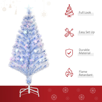Artificial Fibre Optic Christmas Tree Seasonal Decoration w/ 16 LED