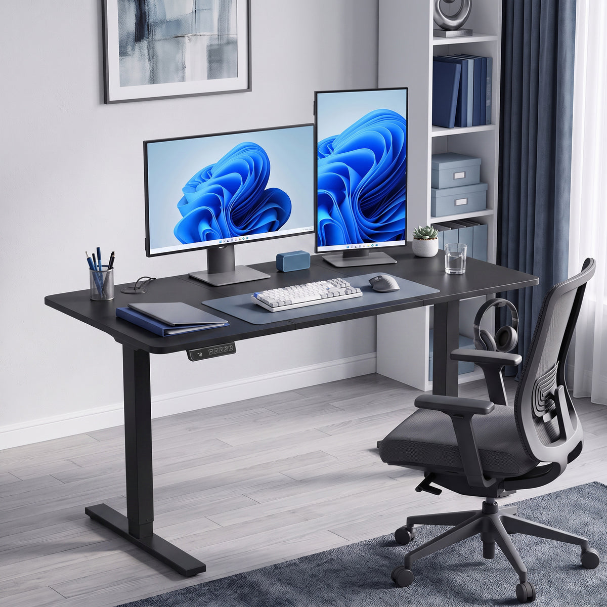 Standing Desk Memory Control Adjustable Black