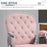 Office Chair Ergonomic 360¬¨‚àû Swivel Diamond Tufted Home Work Velour Padded Base 5 Castor Wheels Pink