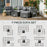 8 Pieces PE Rattan Corner Sofa Set Garden Furniture Set Patio Wicker Sofa Seater w/ Cushion Washable Cushion Cover Tempered Glass Table Grey