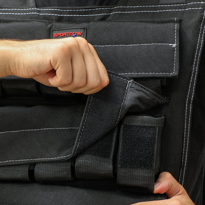 15KG Adjustable Weighted Vest with 15 Metal Weights, Running Weight Vest