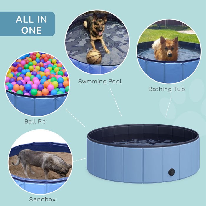 Φ100x30H cm Pet Swimming Pool-Blue