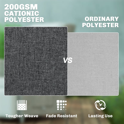 Rattan Garden Recliner Chair with Flip Table, Dark Grey