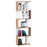 5-tier Bookcase Storage Display Shelving S Shape design Unit Divider White