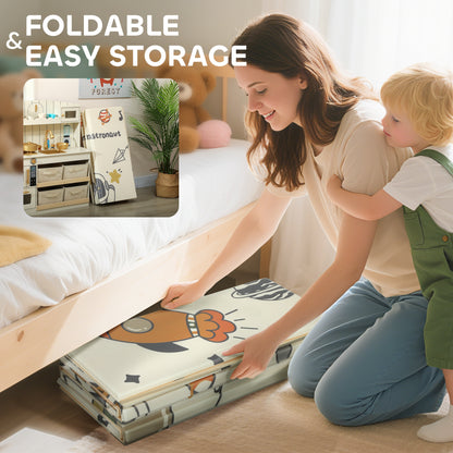 Baby Play Mat, Double Sided Crawling Mat, Astronaut & Planet Theme