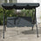 3-Seat Swing Chair Garden Swing Seat with Adjustable Canopy for Patio, Grey