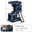 Sisal Cat Rest & Play Activity Tree w/ 2 House Navy Blue