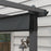 3 x 4m Aluminium Pergola with Retractable Roof, Garden Gazebo Canopy Sun Shade Shelter for Grill, Patio, Deck