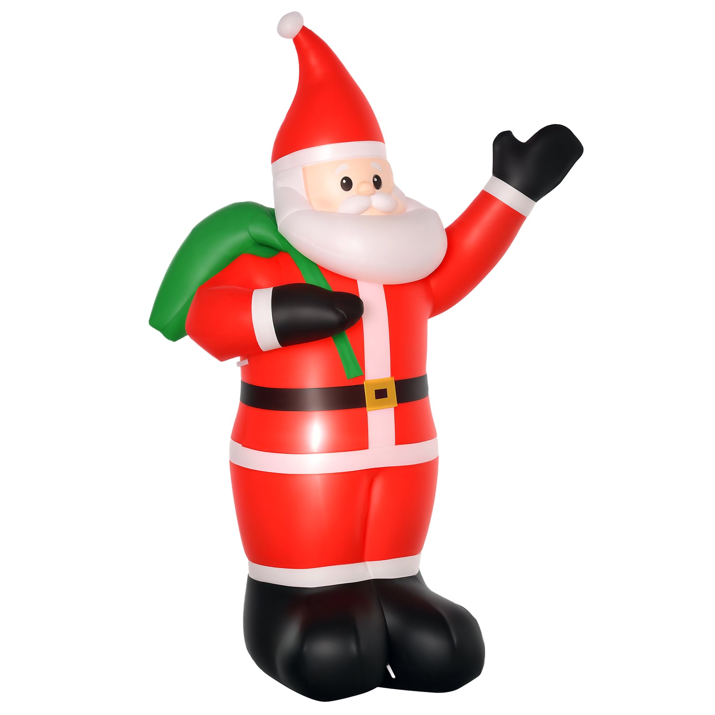 8ft Lighted Christmas Inflatable Santa Claus Gift Bag Yard Decoration
