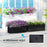 Set of 2 Hanging Flower Boxes, 50 cm Long, Rattan Look, Black