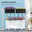 Set of 2 Hanging Flower Boxes, 50 cm Long, Rattan Look, Black