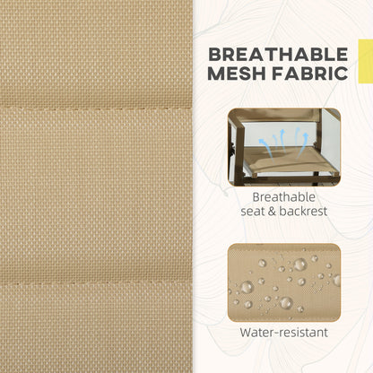 Set of Two Aluminium Stacking Garden Chairs