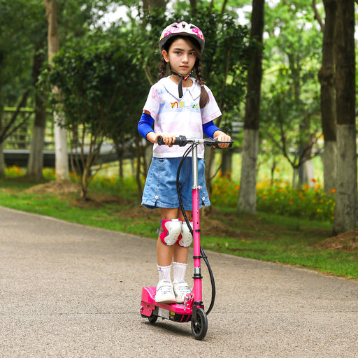 Folding Kids Electric Scooter for 7-14, Pink