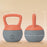 10KG Kettlebell w/ Soft Body and Non-Slip Handle, Orange and Grey