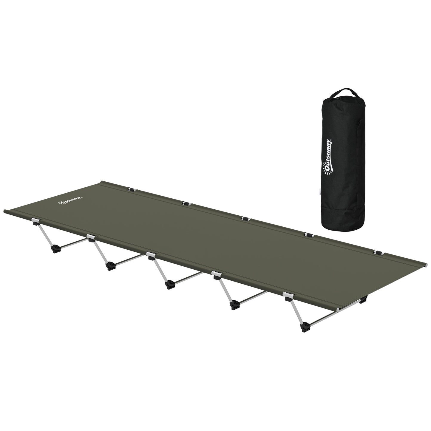 Lightweight Camping Cot Portable Compact Sleeping Bed w/ Carry Bag