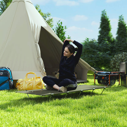 Lightweight Camping Cot Portable Compact Sleeping Bed w/ Carry Bag