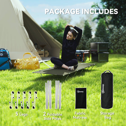 Lightweight Camping Cot Portable Compact Sleeping Bed w/ Carry Bag