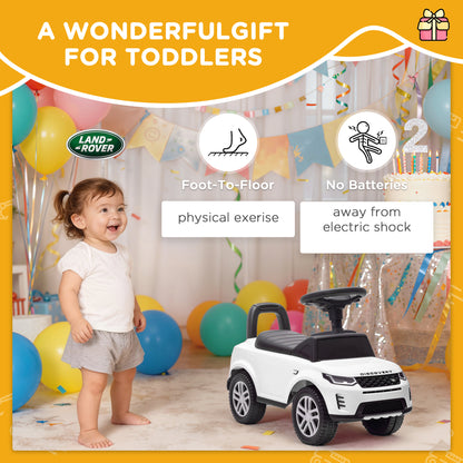 Land Rover Licensed Ride on Car for Toddlers 18-36 Months, White