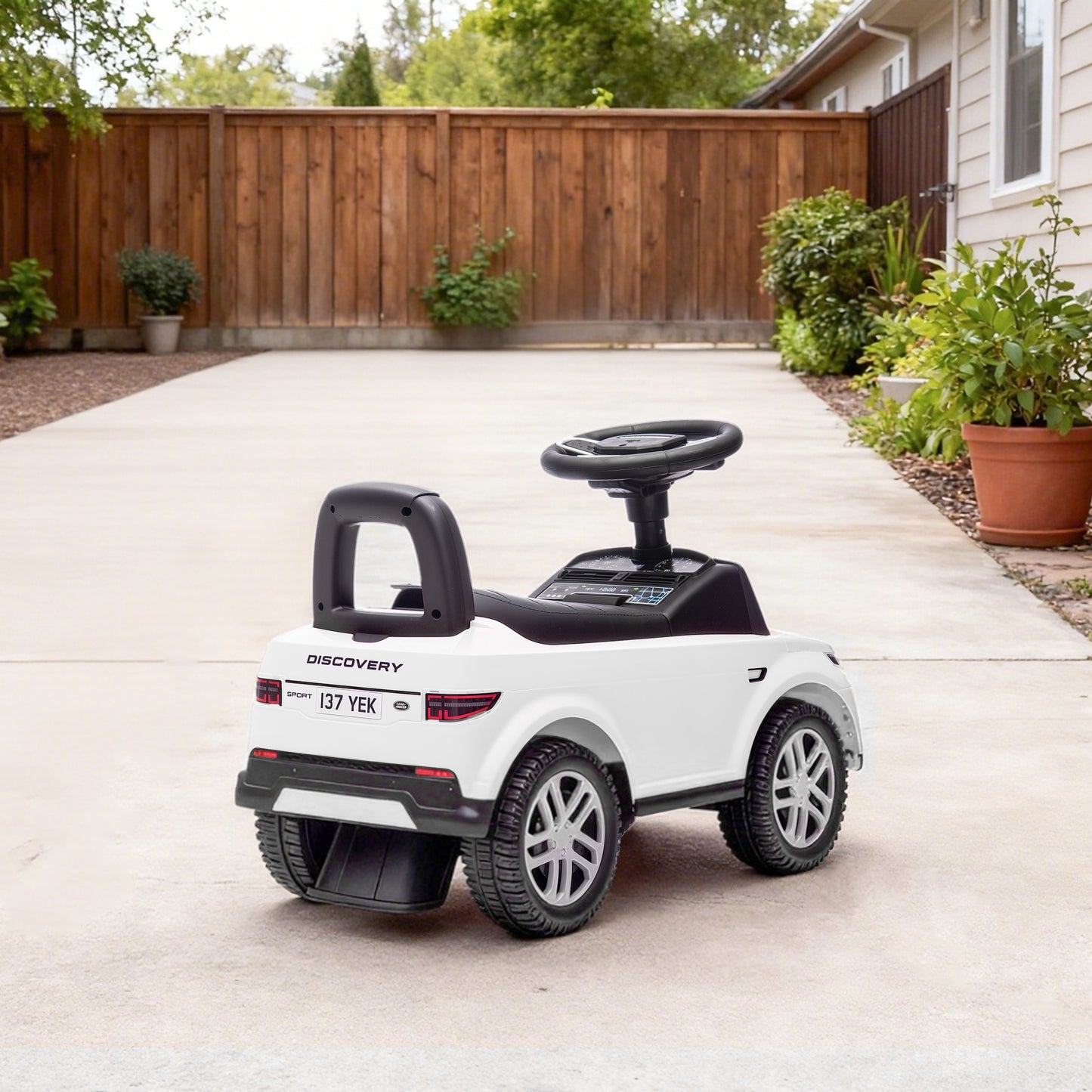 Land Rover Licensed Ride on Car for Toddlers 18-36 Months, White