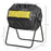 160L Outdoor Tumbling Compost Bin with Dual Chamber, Yellow