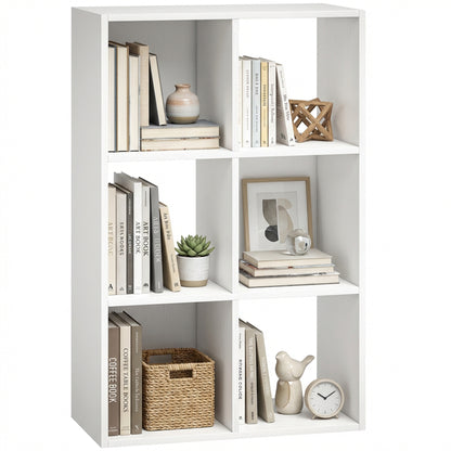 Industrial Storage Shelf, Bookcase, Bookshelf, White Wood Effect