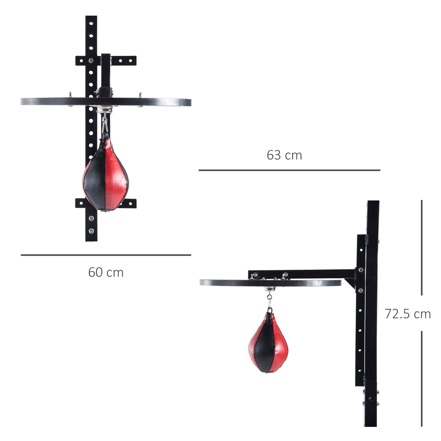 Speed Bag Platform Speedball Frame Set Training Punching Boxing Workout