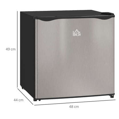 46L Counter Top Fridge with Chiller Box Mini Fridge for Bedrooms Silver