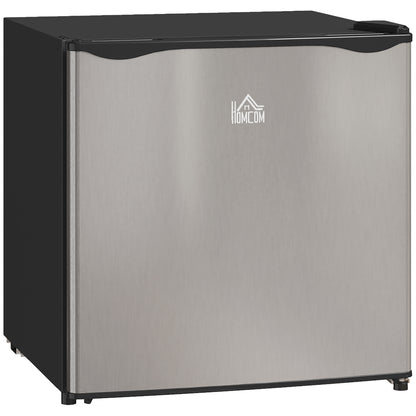 46L Counter Top Fridge with Chiller Box Mini Fridge for Bedrooms Silver