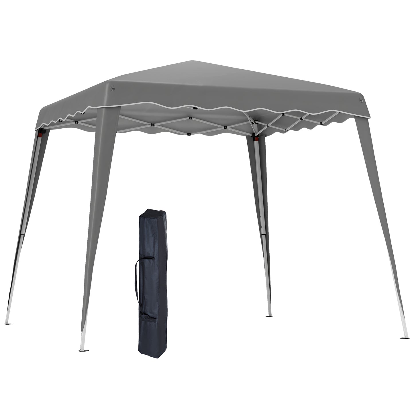 Garden Pop up Gazebo Tent Party Water-resistant 2.5 x 2.5M Grey