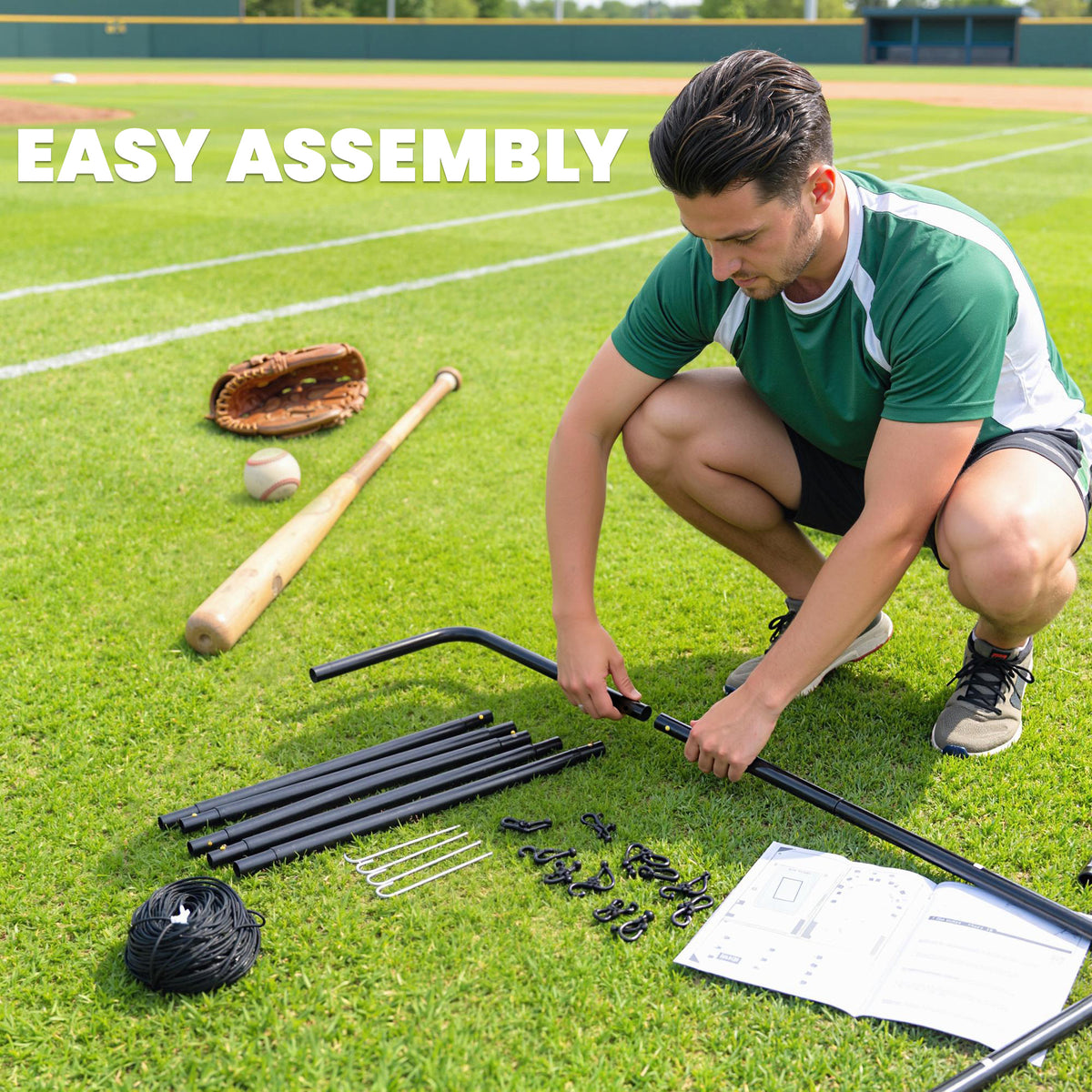 Rebounder Net Kids Adults Baseball Softball Training Aid Goal Play