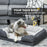 Dog Bed Calming Pet Bed Dog Mattress for Medium Dogs - Charcoal Grey