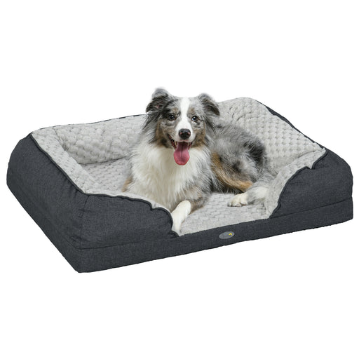 Dog Bed Calming Pet Bed Dog Mattress for Medium Dogs - Charcoal Grey