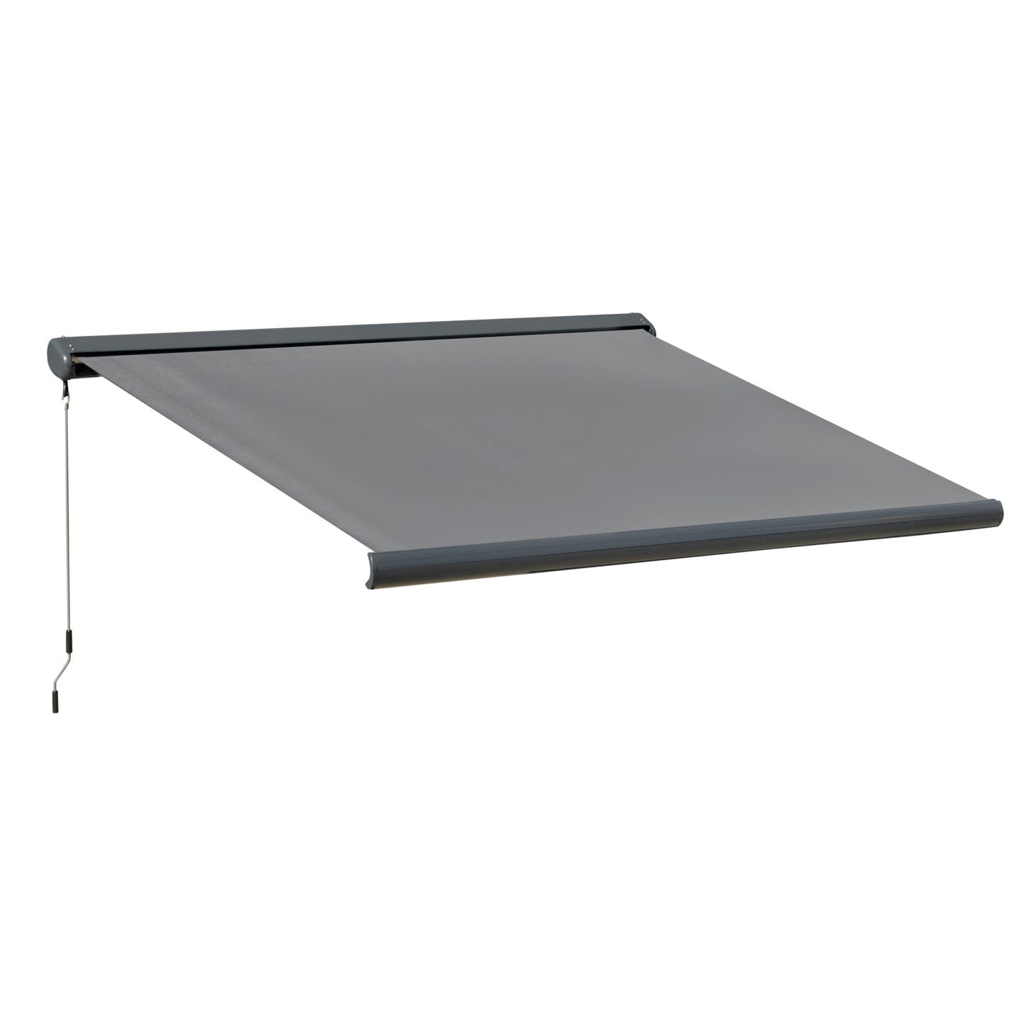DIY Retractable Canopy with Remote Controller for Patio, Grey