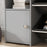 Toy Storage Units, Kids Toy Storage with 8 Removable Bins, Storage Shelves, Cabinet, Toy Organizer for Playroom, Kids Room, Nursery, Grey