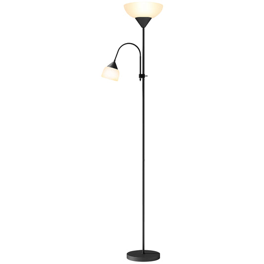 Mother-Child Floor Lamp Duo Light with 2 Switches and Round Base
