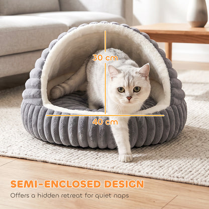 Cat Bed for Indoor Kittens, Cat Cave House with Non-Slip Bottom