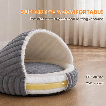 Cat Bed for Indoor Kittens, Cat Cave House with Non-Slip Bottom