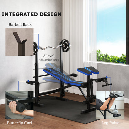 Multi-Function Adjustable Weight Training Bench Gym Fitness Lifting