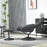 Swivel Armchair with Footstool and Adjustable Backrest Black